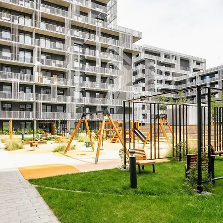 Lejlighed Stacja Wola - Mini Ogrodek & Hamak, Smart Tv I Wi-fi, Guminska 1, 29m2