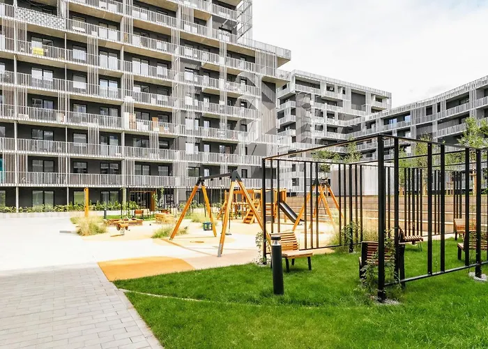 Lejlighed Stacja Wola - Mini Ogrodek & Hamak, Smart Tv I Wi-fi, Guminska 1, 29m2